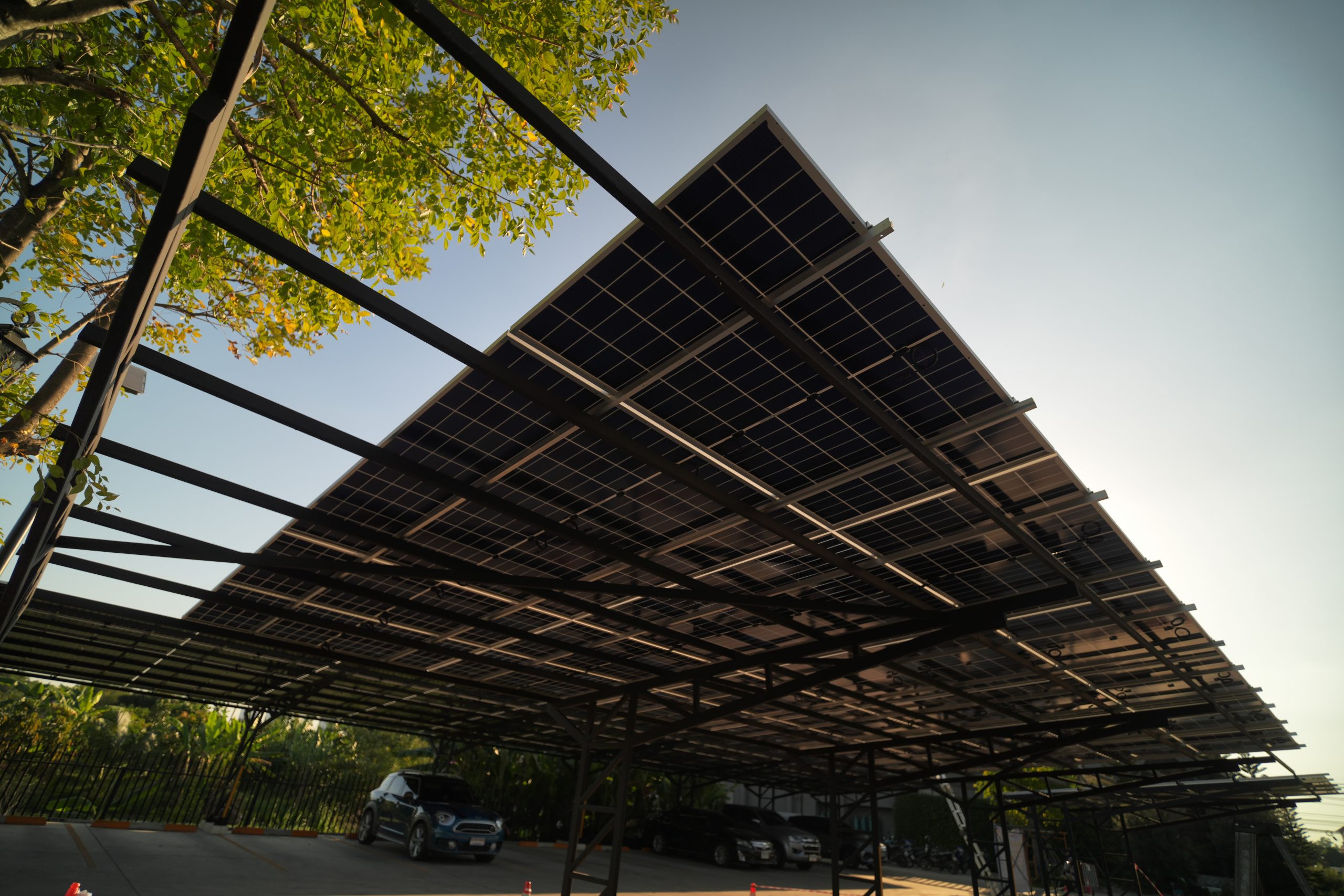 Renewable Energy Eco Technology Electric Power. Worker assemble energy system with solar panel for electricity.(Multiple values)